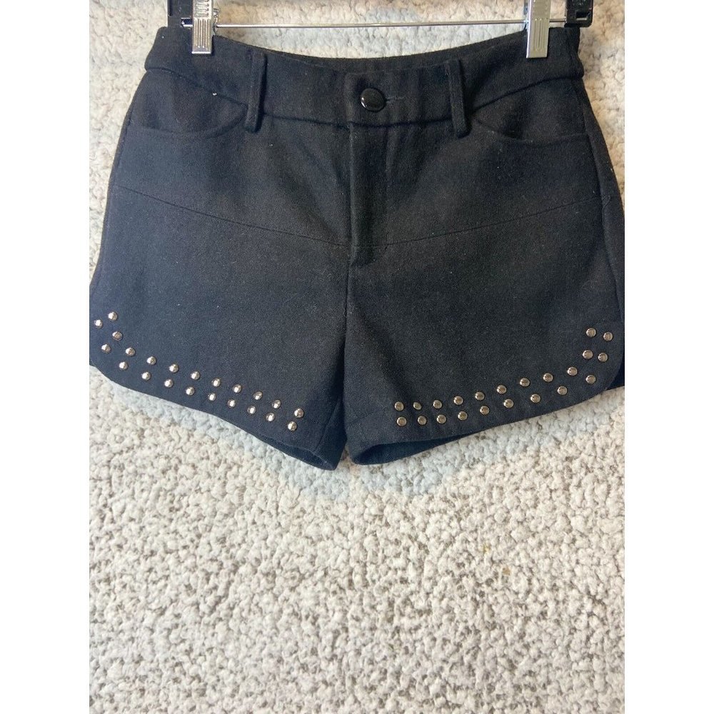 Vi Vi black wool shorts with pockets belt hoop lined women's size M